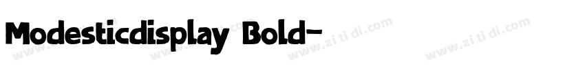 Modesticdisplay Bold字体转换